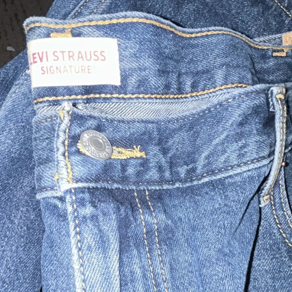Levi Strauss Signature Men's Loose Fit Blue Denim Shorts 12